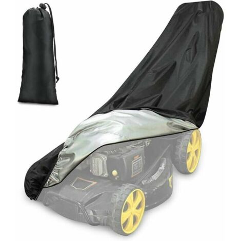 Housse de protection pour tondeuse 190T, imperméable et anti-UV, avec cordon et sac – 188 x 99 x 63,5 cm (1/4)