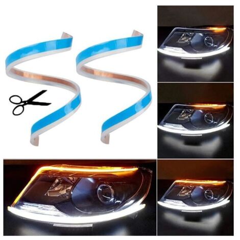 Bandes LED 45 cm pour Phares Auto Dynamiques Séquentiels et Feux de Jour (1/4)