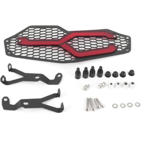 Grille de protection phare moto, pare-soleil avec accessoires, compatible F750GS/F850GS 2018-2019 (rouge) (1/4)