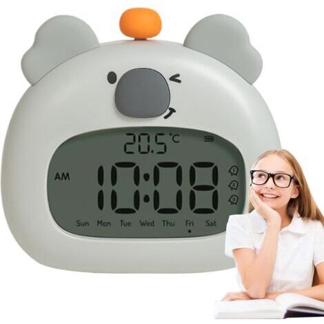 Réveil Enfant Lumineux Adorable Organisateur de Sommeil Rechargeable pour Garçons et Filles (1/5)