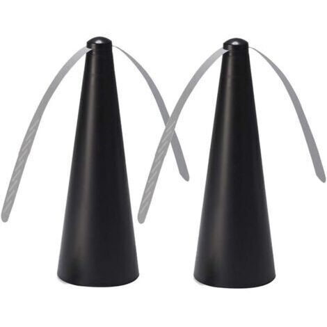 Ventilateur anti-mouches 2 pièces, protection intérieur/extérieur, dimensions 21,5 x 8,3 x 8,3 cm (1/5)
