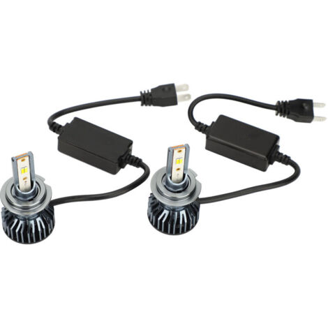 Projecteurs LED 3 en 1, 3 Couleurs 6500K 4500K 3000K, Étanche avec Ventilateur de Refroidissement, pour Voitures DC12-24V (H7) (1/4)