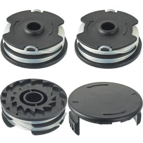 Bobine de fil nylon, Accessoire pour tondeuse Parkside PRT 550 A1, A3 et PRTA 20-Li A1, B2, C3 (3 bobines + 1 couvercle) (1/5)