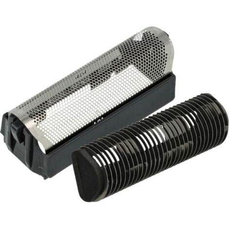 Kit de rechange 2x lames et filets vhbw pour rasoirs électriques Braun, noir/argent-Produit compatible (1/4)