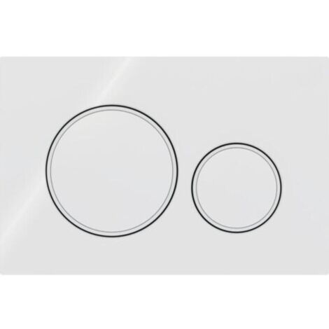 Plaque de commande  Sigma20 pour double chasse, blanc mat (115.882.11.1)-Produit compatible