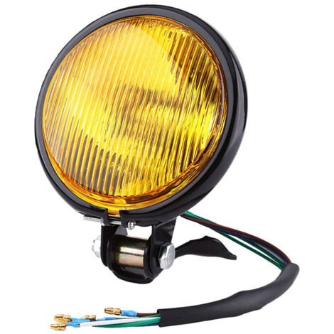 Lampe de projecteur LED 5 pouces Akozon, haute performance, installation facile, verre jaune et boîtier noir (1/4)