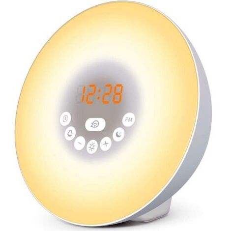 Simulateur Aube Réveil TL-850 Écran LCD Option Arrêt Lumière Douce Matin Zen