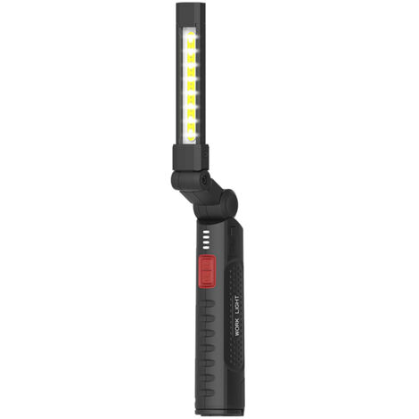 Lumière de Réparation de Voiture Magnétique Puissante Portable Super Lumineuse pour Urgences Mini Lampe d'Inspection Angle Ajustable 360° 6 Modes de Fonctionnement Rechargeable Étanche IP54 Résistante