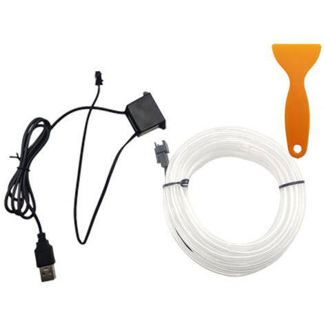 Lumières d'ambiance pour voitures LED froides personnalisables sans colle adaptées au tableau de bord, portes et levier de vitesse - KZQ (1/5)