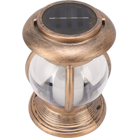 Lanterne Solaire de Jardin à Suspension en Couleur laiton Étanche IP44 pour Cour Extérieure Lumière LED - KZQ (1/5)