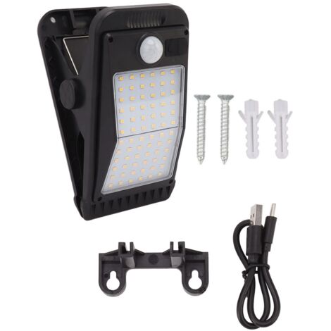 Lampe Solaire USB avec Batterie Intégrée et Capteur de Mouvement 72 LED pour Extérieur Jardin Terrasse Lumière Chaleureuse - KZQ (1/5)