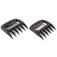 Griffes de barbecue pour porc tiré, pinces solides pour broyer la viande, gril fumoir, accessoires de barbecue fumés (Noir)