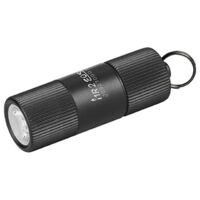 Mini lampe de poche porte-clés torche LED EDC rechargeable via un câble USB de type C 180 lumens (noir)