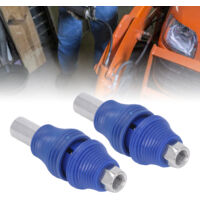 2 Pièces Buse à Bec Plat Auto-Verrouillante pour Graisseuse Accessoires de Graisseuse à Main Haute Pression Facile à Utiliser-KZQ