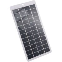 Panneau Solaire Polycristallin 5W 12V Chargeur Solaires avec Pinces