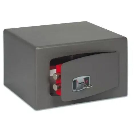 TECHNOMAX – Coffre-fort à fixer à clé double panneton, 2 pênes, 9 L, 22x28x20 cm