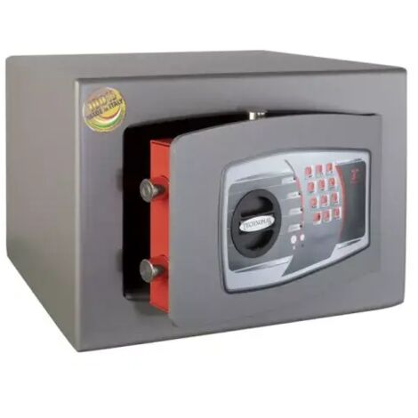 TECHNOMAX – Coffre-fort à fixer à combinaison électronique digitale, 4 pênes, 31 L, 28x40x35 cm