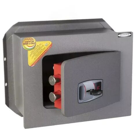 TECHNOMAX – Coffre-fort à emmurer à clé, certifié EN 14450:18-S2, 2 pênes, 7 L, 21x27x20 cm