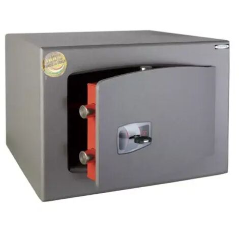 TECHNOMAX – Coffre-fort à fixer à clé double panneton, 4 pênes, 31 L, 28x40x35 cm