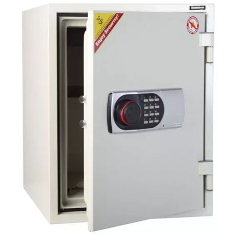 TECHNOFIRE - Armoire ignifuge pour papier protection 1h à combinaison électronique digitale, 2 pênes, 37 L, 51,4x40,4x44 (1/5)