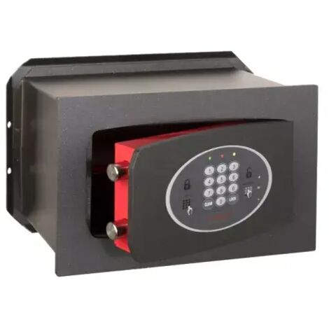 TECHNOSAFE - Coffre-fort à emmurer à combinaison électronique digitale motorisée, 2 pênes, 9L, 21x34x20 cm