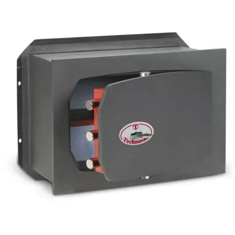 TECHNOSAFE - Coffre-fort à emmurer à fermeture à clé double panneton, 5 pênes, 21L, 34x46x20 cm