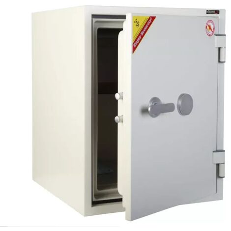 TECHNOFIRE - Armoire ignifuge pour papier protection 1h à clé à double panneton, 2 pênes, 37 L, 51,4x40,4x44