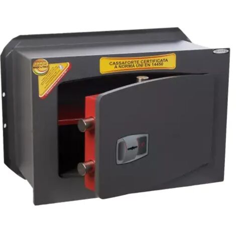 TECHNOMAX – Coffre-fort à emmurer à clé, certifié EN 14450:18-S2, 2 pênes, 6,5 L, 21x34x15 cm