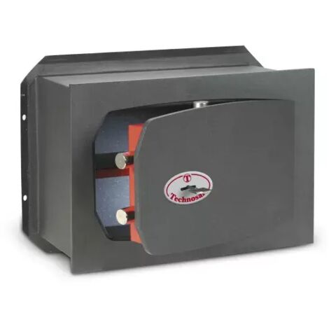 TECHNOSAFE - Coffre-fort à emmurer à fermeture à clé double panneton, 4 pênes, 14L, 27x39x20 cm