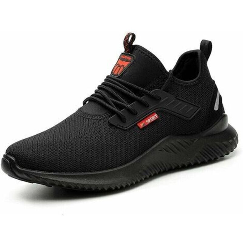 Chaussures De Sécurité Légères Et Respirantes Pour Homme/femme - Embout Acier, Semelle Antidérapante, Avec Bouton Rotatif