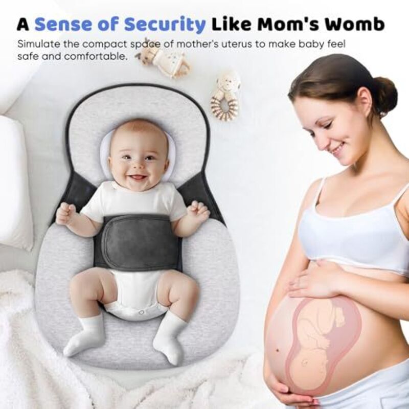 Lit Bébé Dream Nest - Soulage Reflux, Coliques Et Gaz - Inclinaison 15° Approuvée Pédiatres