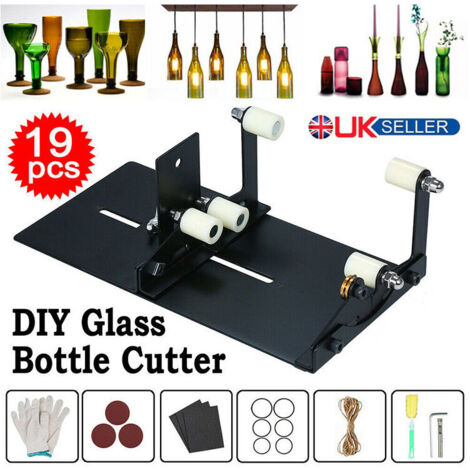 Nouvelle bouteille carrée bouteille en verre outil de coupe coupe-bouteille de vin outil de bricolage ensemble d'outils à main tête de coupe à trois lames