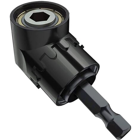 [JAMAIS UTILISÉ] Fixation de tournevis d'angle de 105° Adaptateur professionnel Perceuse d'extension d'angle de tournevis d'angle en acier à angle droit avec changement rapide de 1/4" et porte-embout 