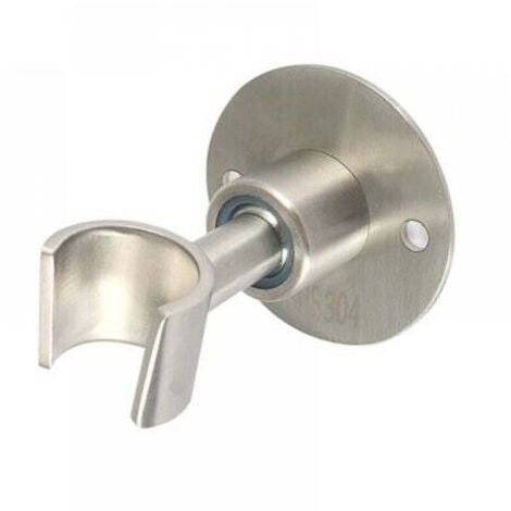 Support de pommeau de douche en acier inoxydable, 1 pièce, réglable à 360°, support de pommeau de douche mural en métal (1/4)