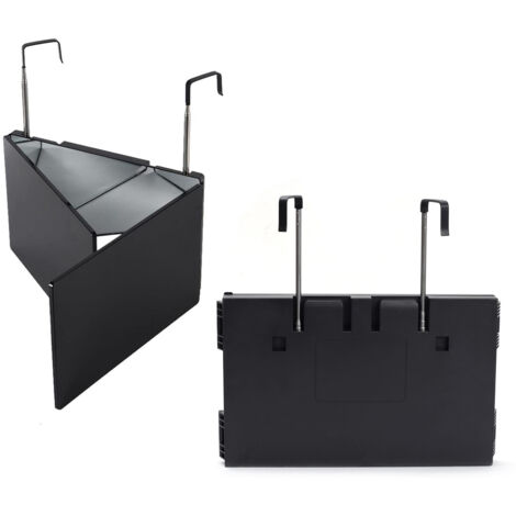 [JAMAIS UTILISÉ] Miroir de coupe de barbe à 360 degrés, miroir de maquillage pliable à 3 côtés, miroir de coupe de cheveux à trois voies, hauteur réglable avec crochets, portable pour voyage, chambre,