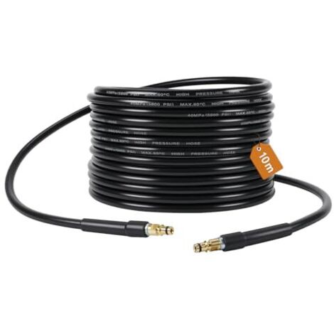 [JAMAIS UTILISÉ] 10M Flexible Tuyau Compatible Kärcher K2 K3 K4 K5 K6 K7 avec raccord rapide tuyau Nettoyeur haute pression raccord tuyau d'extension Nettoyeur haute pression