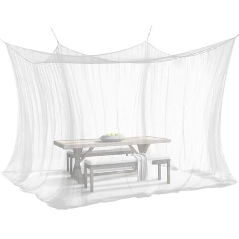 [JAMAIS UTILISÉ] Moustiquaire pour l'intérieur et l'extérieur, 300 x 300 x 250 cm, 220 mailles, taille XXL, pour tente, caravane, blanche