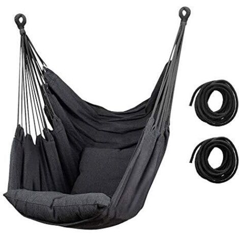 [JAMAIS UTILISÉ] Hamac d'extérieur Premium – Hamac léger pour la plage, le jardin et le balcon – Idéal comme accessoire de camping et hamac pour les vacances, la sieste et les loisirs (sans oreiller, 