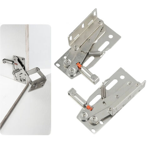 [JAMAIS UTILISÉ] 1 Pair 45 Degree Flip Down Hinge Tip-Out Tray Hinge Sink Scissor Hinges, with Damping Design Standard Soft Close Scissor Hinge for Kitchen Cabinet Door (1/4)