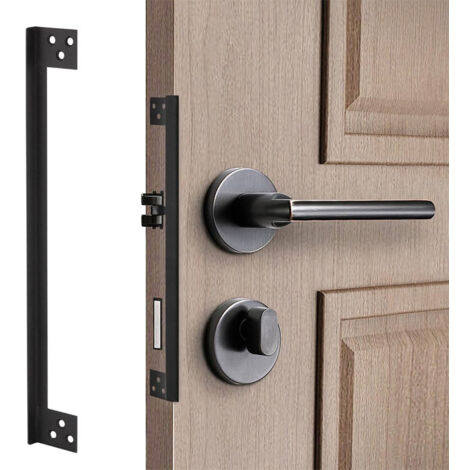 [JAMAIS UTILISÉ] pièce de protection de loquet de porte en acier inoxydable pour portes extérieures Conception de couvercle de serrure Sécurité et fonctionnalité pour portes battantes