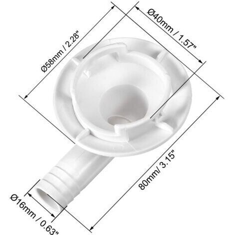 Adaptateur Coudé De Vidange Climatisation 20 Mm - Pour Climatiseur Panasonic Et Autres