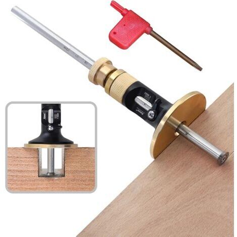 Outil à tracer en bois, jauge de marquage de roue, outil de travail du bois, outil à tracer à double usage, outil multifonction en alliage d'aluminium