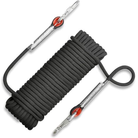 [JAMAIS UTILISÉ] Corde de sécurité d'escalade extérieure de 20 m, corde de sauvetage d'alpinisme résistante à la déchirure, corde de 10 mm de diamètre pour la randonnée