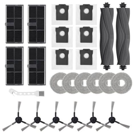 25 accessoires pour Dreame L10s Pro Ultra Heat / L10s Ultra Gen 2 / Mova E30 Ultra / X30 Ultra, comprenant 2 brosses principales, 4 filtres, 6 sacs à poussière, 6 tampons de nettoyage etc (1/5)