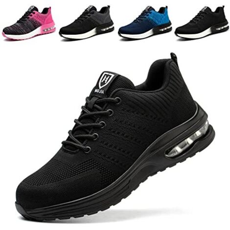 Chaussures de Sécurité Hommes Femmes Légère Basket Securite Confortable Antidérapante Chaussures de Travail Respirantes 41