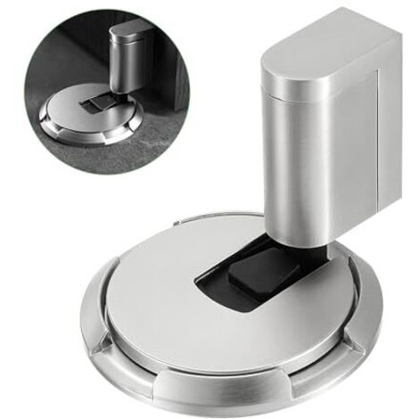 Butée de porte au sol adhésive - butée de porte magnétique robuste sans perçage cale-porte auto-adhésive butée de porte au sol mécanique butée de porte aimantée poignée de porte tampon pour porte sol 