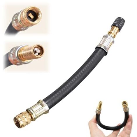 [JAMAIS UTILISÉ] Rallonge de valve pour voiture, adaptateur pour valve de vélo, rallonge de valve pour voiture, adaptateur de valve avec capuchon de valve universel pour voitures, camions, motos, vélo