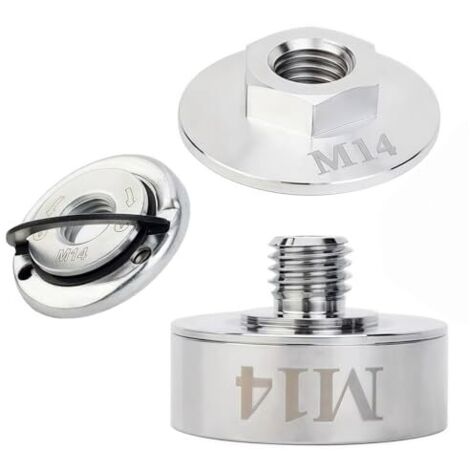 [JAMAIS UTILISÉ] Kit adaptateur X Lock en acier inoxydable 304 pour meuleuses d'angle sans fil - Écrou à dégagement rapide M14, accessoire professionnel, robuste, durable et à haute capacité de charge