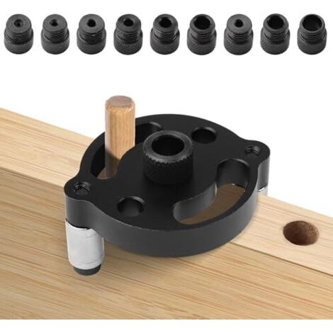 [JAMAIS UTILISÉ] Gabarit de perçage pour le travail du bois, outil de perçage vertical, gabarit de perçage pour la fabrication de meubles (2/3/4/5/6/8/10 mm), pour le centrage du bois massif et du boi