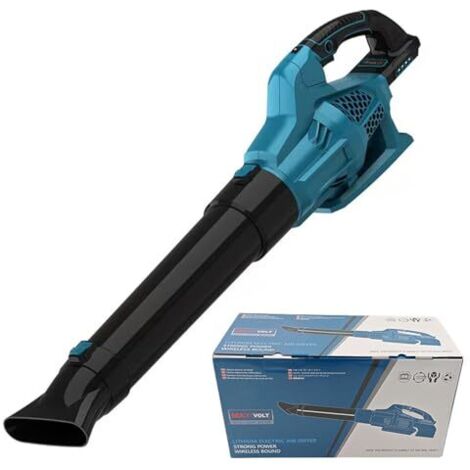 Souffleur de feuilles sans fil pour batteries Makita, 6 vitesses, puissant moteur en cuivre de 22 000 tr/min, aspirateur de feuilles électrique pour le jardin, l'entretien de la pelouse et le déneigem (1/5)